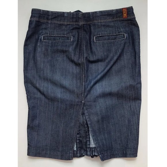 7 for all manking Jean Skirt - Picture 2 of 5
